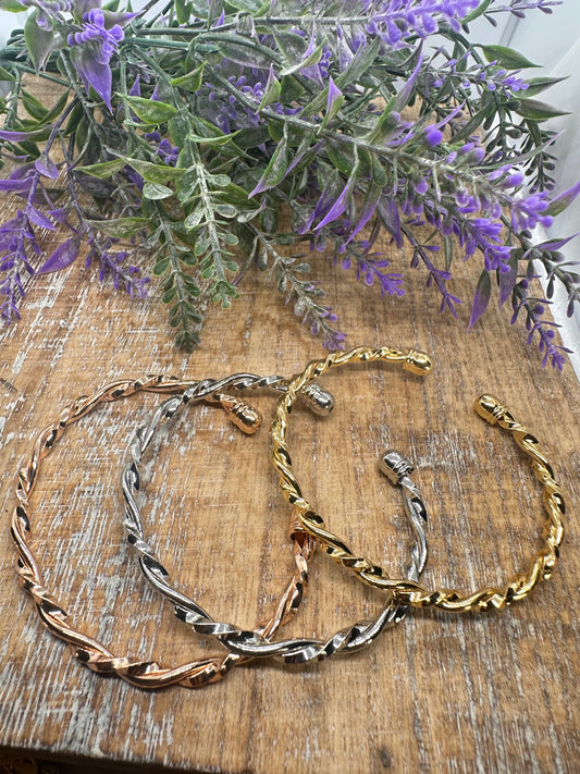 Bangle Set of 3  Tri-Color