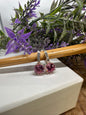 Pink Silver Earrings