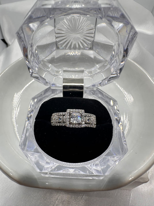 Silver Engagement Ring