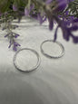 Silver Hoops /