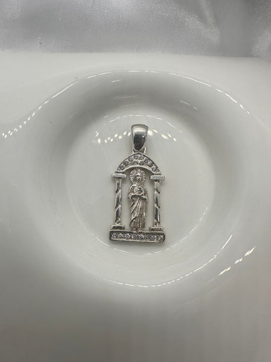 silver St. Jude Thaddeus pendan