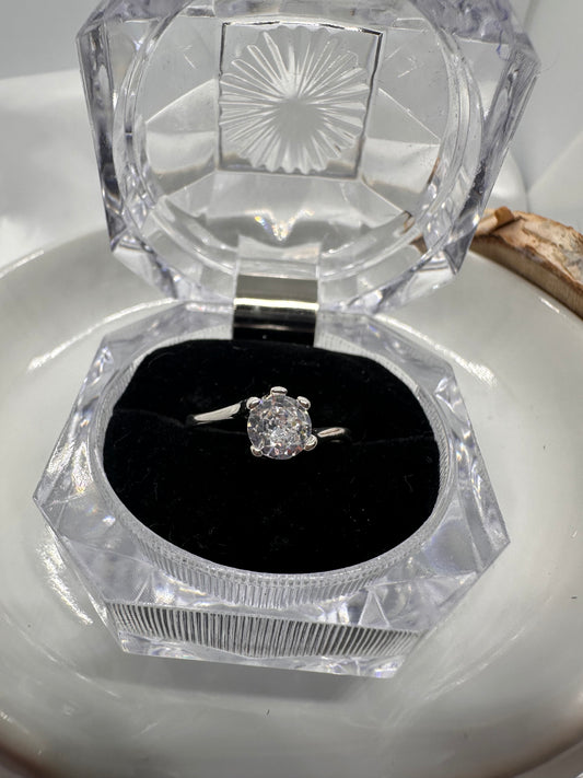 Engagement Silver Ring