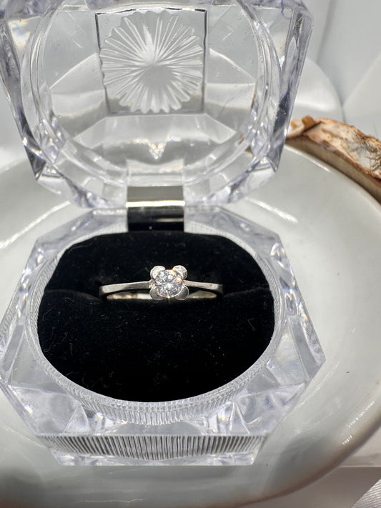 Engagement Silver Ring
