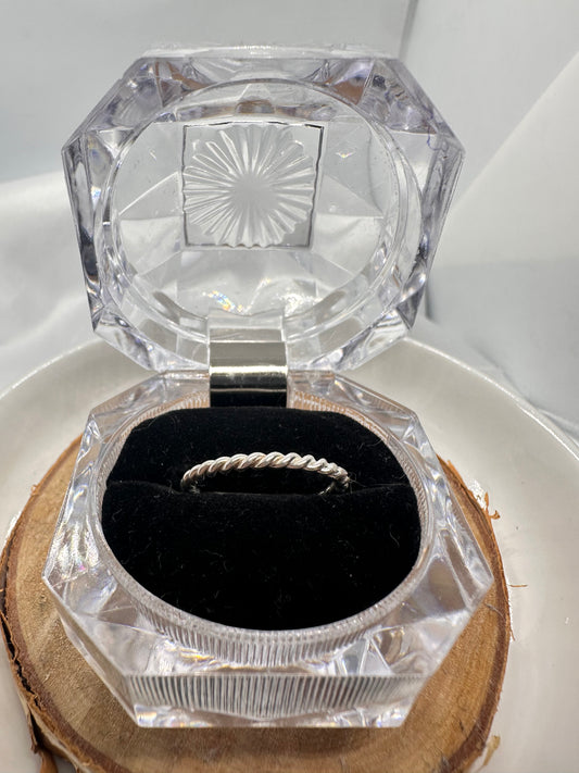 Rope Silver Ring