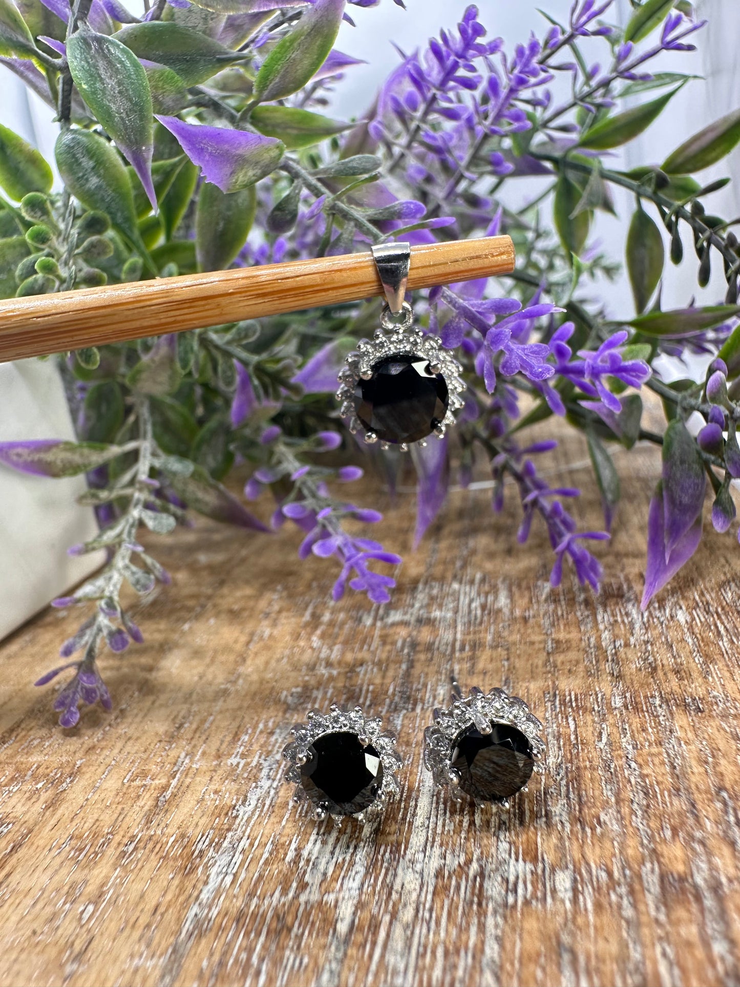 Silver Earring and Pendant