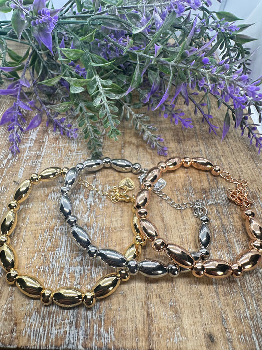 Bracelet Set of 3 -Tri-Color