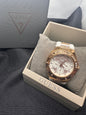 Rose Gold and Withe Guess