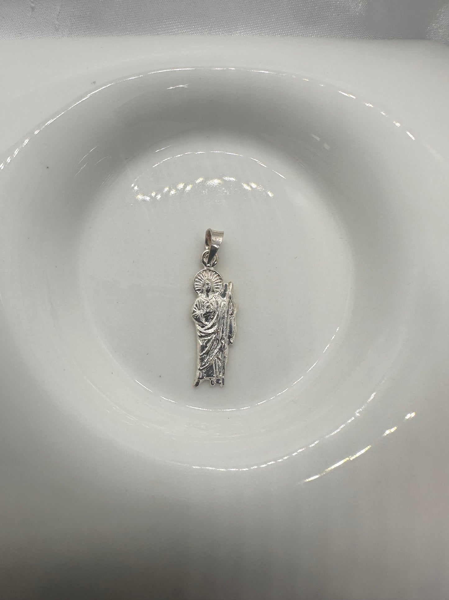 925 sterling silver St. Jude Thaddeus pendant