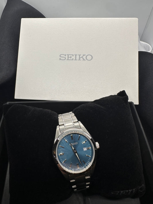 Seiko Women Silver Blue